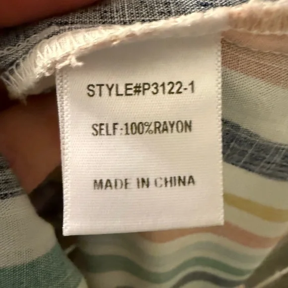 JODIFL Multicolor Striped V-Neck Dress - Picture 9 of 16